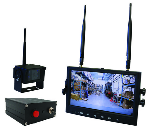 Safe-View Digital Wireless Camera System with LCD Monitor & Battery Pack